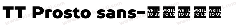 TT Prosto sans字体转换